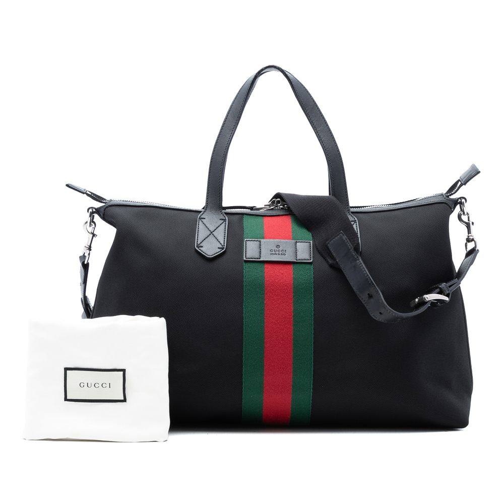 Pre-Loved Gucci Techno Canvas Web Travel Bag - Picture 8 of 8